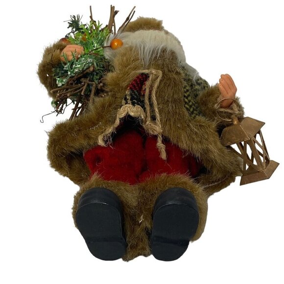 Rustic Santa Claus Christmas Holiday Decor Figurine 9" Ornament - Picture 7 of 10